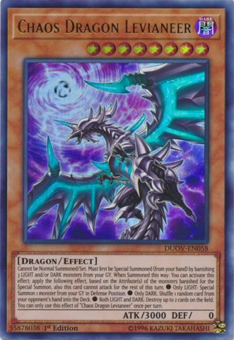 Chaos Dragon Levianeer [DUOV-EN058] Ultra Rare - Card Brawlers | Quebec | Canada | Yu-Gi-Oh!