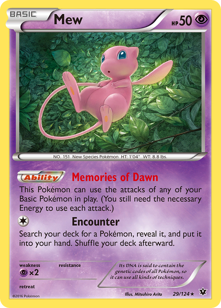 Mew (29/124) [XY: Fates Collide] - Card Brawlers | Quebec | Canada | Yu-Gi-Oh!