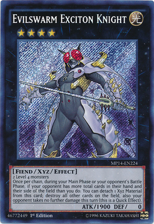 Evilswarm Exciton Knight [MP14-EN224] Secret Rare - Card Brawlers | Quebec | Canada | Yu-Gi-Oh!