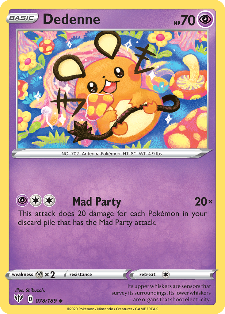 Dedenne (078/189) [Sword & Shield: Darkness Ablaze] - Card Brawlers | Quebec | Canada | Yu-Gi-Oh!