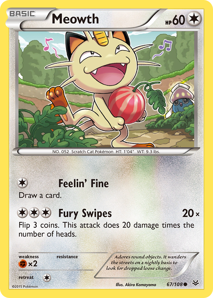Meowth (67/108) [XY: Roaring Skies] - Card Brawlers | Quebec | Canada | Yu-Gi-Oh!