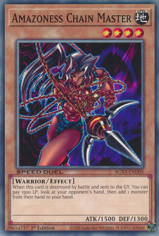 Amazoness Chain Master [SGX3-END05] Common - Card Brawlers | Quebec | Canada | Yu-Gi-Oh!