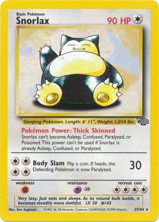 Snorlax (27/64) [Jungle Unlimited] - Card Brawlers | Quebec | Canada | Yu-Gi-Oh!