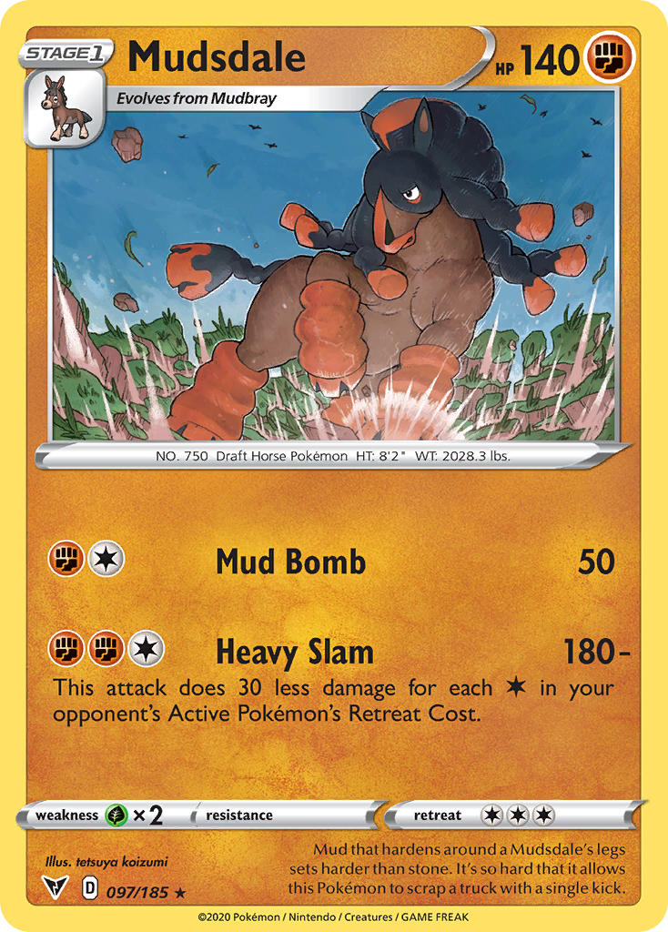 Mudsdale (097/185) [Sword & Shield: Vivid Voltage] - Card Brawlers | Quebec | Canada | Yu-Gi-Oh!