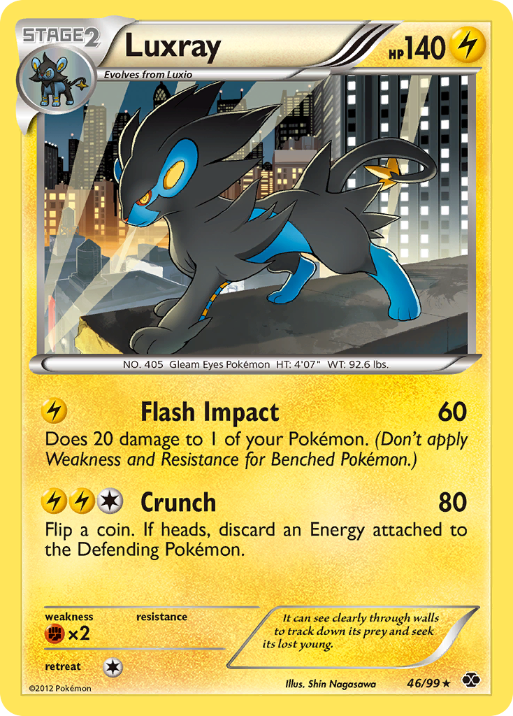 Luxray (46/99) [Black & White: Next Destinies] - Card Brawlers | Quebec | Canada | Yu-Gi-Oh!