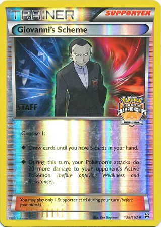 Giovanni's Scheme (138/162) (Championship Promo Staff) [XY: BREAKthrough] - Card Brawlers | Quebec | Canada | Yu-Gi-Oh!