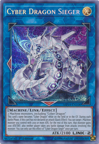 Cyber Dragon Sieger [MP19-EN108] Prismatic Secret Rare - Card Brawlers | Quebec | Canada | Yu-Gi-Oh!