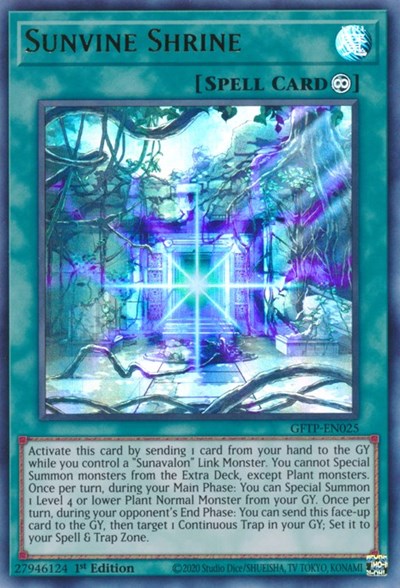 Sunvine Shrine [GFTP-EN025] Ultra Rare - Card Brawlers | Quebec | Canada | Yu-Gi-Oh!