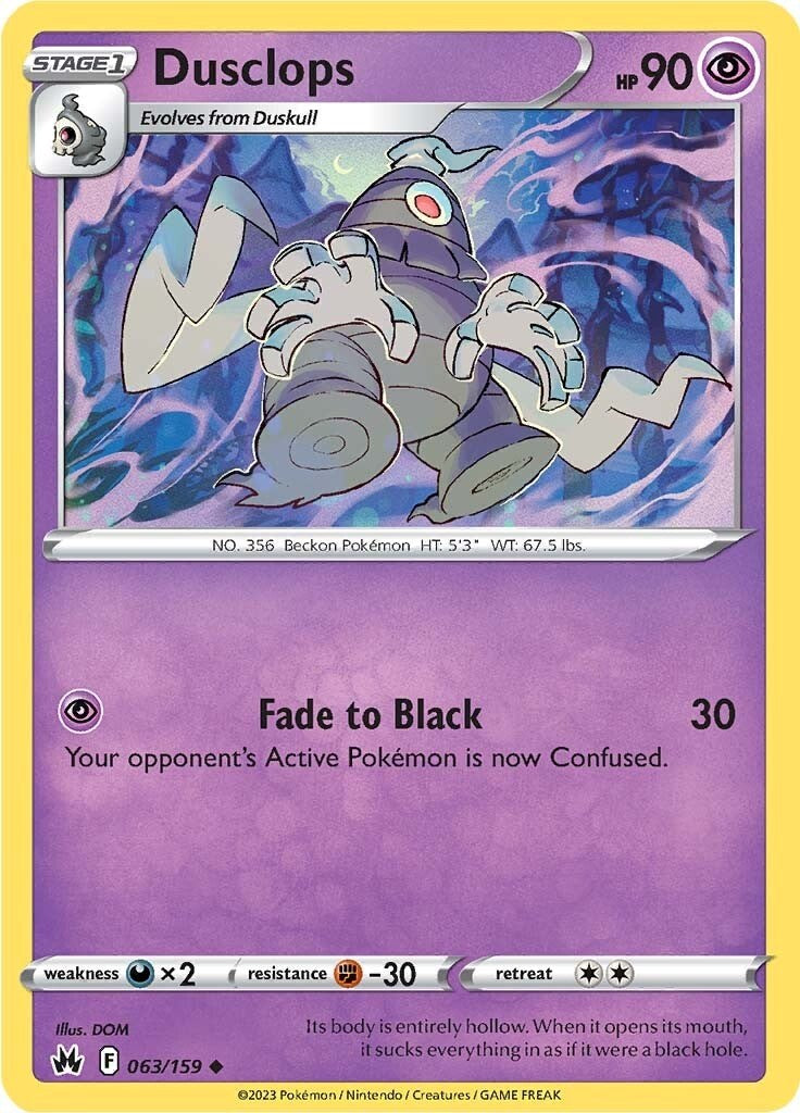 Dusclops (063/159) [Sword & Shield: Crown Zenith] - Card Brawlers | Quebec | Canada | Yu-Gi-Oh!