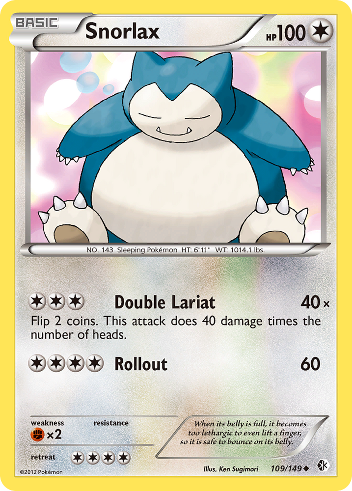 Snorlax (109/149) [Black & White: Boundaries Crossed] - Card Brawlers | Quebec | Canada | Yu-Gi-Oh!