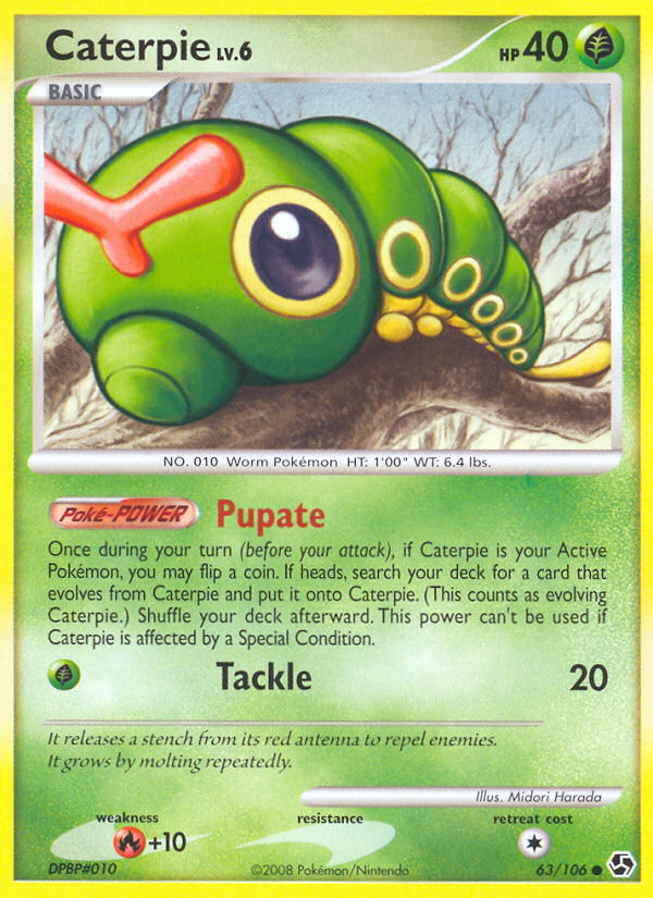 Caterpie (63/106) [Diamond & Pearl: Great Encounters] - Card Brawlers | Quebec | Canada | Yu-Gi-Oh!