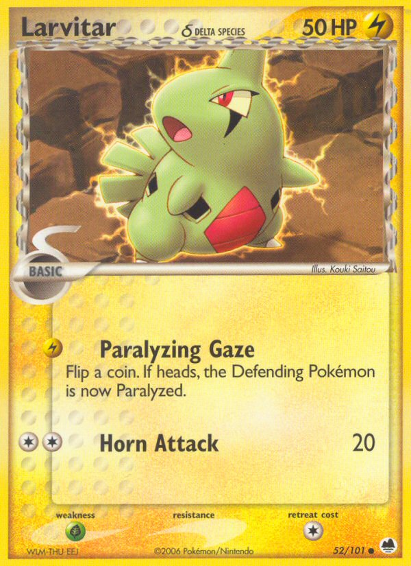 Larvitar (52/101) (Delta Species) [EX: Dragon Frontiers] - Card Brawlers | Quebec | Canada | Yu-Gi-Oh!
