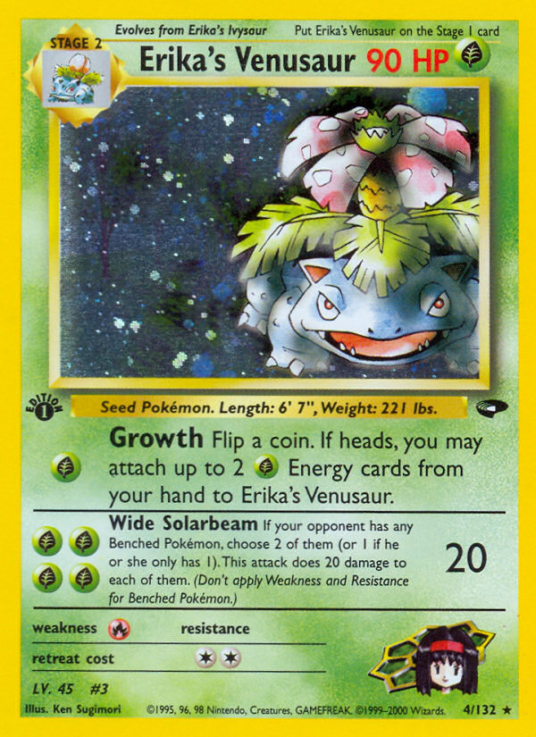 Erika's Venusaur (4/132) [Gym Challenge 1st Edition] - Card Brawlers | Quebec | Canada | Yu-Gi-Oh!