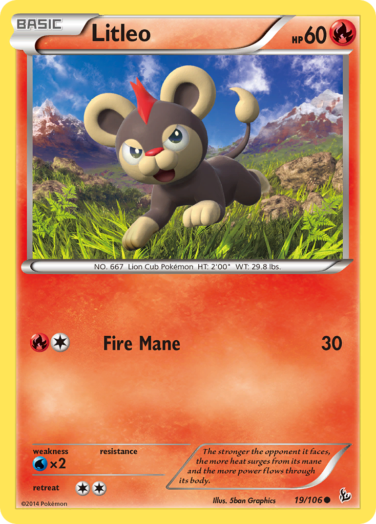 Litleo (19/106) [XY: Flashfire] - Card Brawlers | Quebec | Canada | Yu-Gi-Oh!