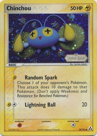 Chinchou (50/92) (Stamped) [EX: Legend Maker] - Card Brawlers | Quebec | Canada | Yu-Gi-Oh!