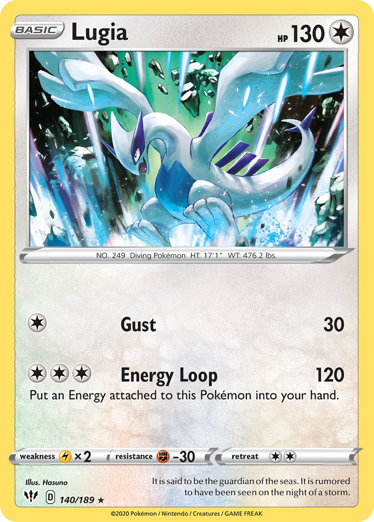 Lugia (140/189) [Sword & Shield: Darkness Ablaze] - Card Brawlers | Quebec | Canada | Yu-Gi-Oh!