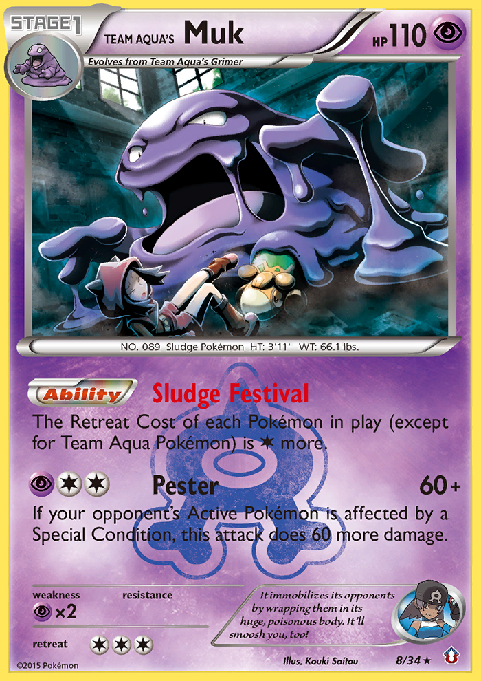 Team Aqua's Muk (8/34) [XY: Double Crisis] - Card Brawlers | Quebec | Canada | Yu-Gi-Oh!