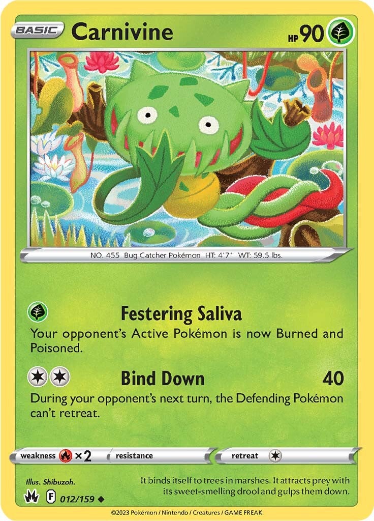 Carnivine (012/159) [Sword & Shield: Crown Zenith] - Card Brawlers | Quebec | Canada | Yu-Gi-Oh!