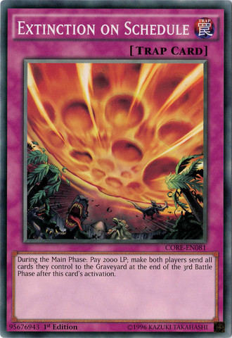 Extinction on Schedule [CORE-EN081] Common - Yu-Gi-Oh! - Card Brawlers | Quebec | Canada |