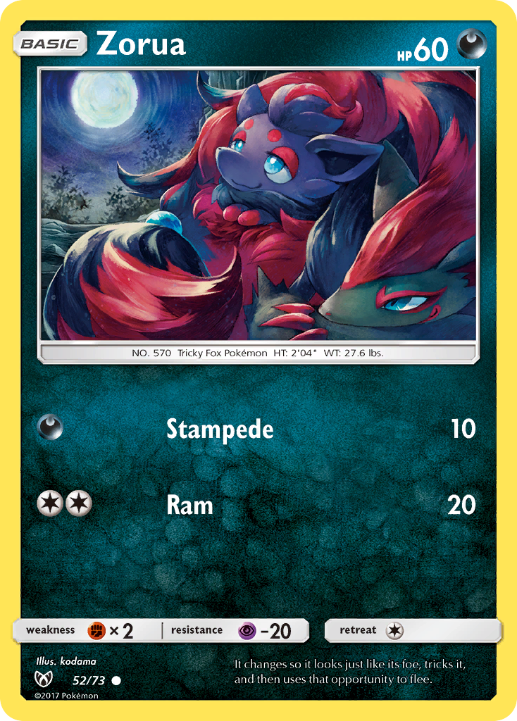 Zorua (52/73) [Sun & Moon: Shining Legends] - Card Brawlers | Quebec | Canada | Yu-Gi-Oh!