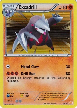Excadrill (30/30) [Black & White: Trainer Kit - Excadrill] - Card Brawlers | Quebec | Canada | Yu-Gi-Oh!