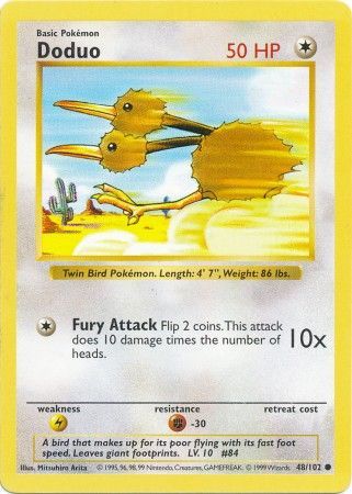 Doduo (48/102) [Base Set Shadowless Unlimited] - Card Brawlers | Quebec | Canada | Yu-Gi-Oh!