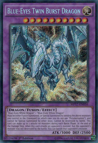 Blue-Eyes Twin Burst Dragon [MP17-EN056] Secret Rare - Card Brawlers | Quebec | Canada | Yu-Gi-Oh!