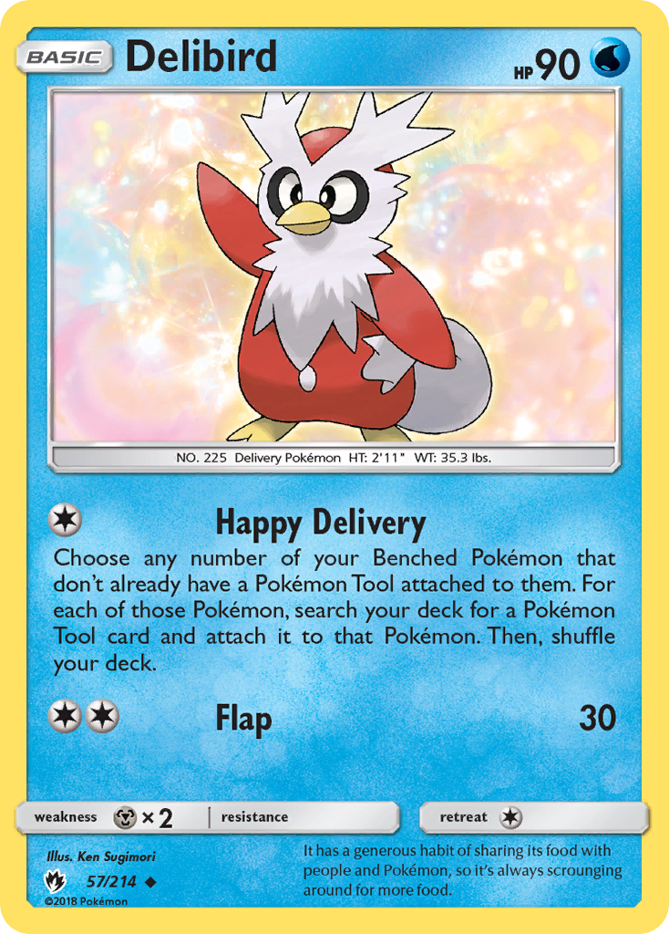 Delibird (57/214) [Sun & Moon: Lost Thunder] - Card Brawlers | Quebec | Canada | Yu-Gi-Oh!