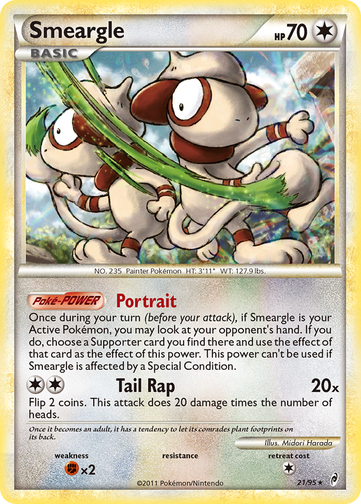 Smeargle (21/95) [HeartGold & SoulSilver: Call of Legends] - Card Brawlers | Quebec | Canada | Yu-Gi-Oh!