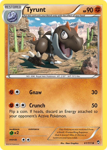 Tyrunt (61/111) [XY: Furious Fists] - Card Brawlers | Quebec | Canada | Yu-Gi-Oh!