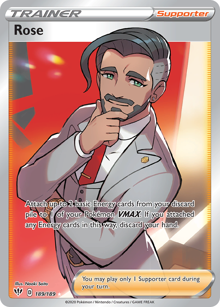 Rose (189/189) [Sword & Shield: Darkness Ablaze] - Card Brawlers | Quebec | Canada | Yu-Gi-Oh!