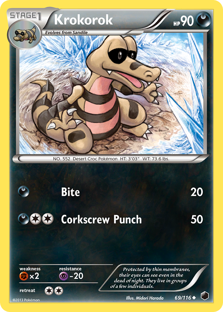 Krokorok (69/116) [Black & White: Plasma Freeze] - Card Brawlers | Quebec | Canada | Yu-Gi-Oh!