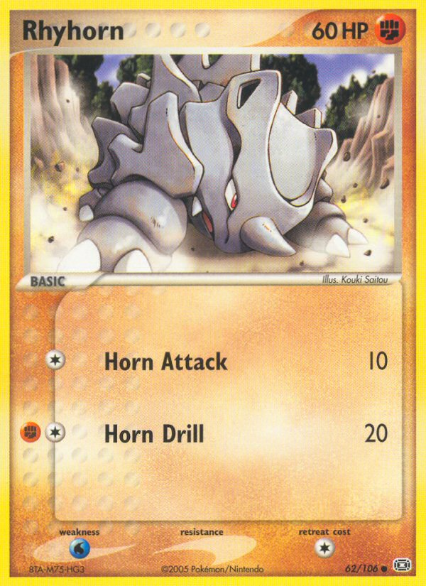 Rhyhorn (62/106) [EX: Emerald] - Card Brawlers | Quebec | Canada | Yu-Gi-Oh!