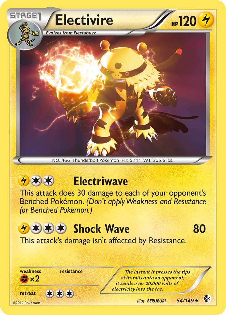 Electivire (54/149) (Cosmos Holo) (Blister Exclusive) [Black & White: Boundaries Crossed] - Card Brawlers | Quebec | Canada | Yu-Gi-Oh!