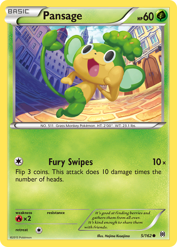 Pansage (5/162) [XY: BREAKthrough] - Card Brawlers | Quebec | Canada | Yu-Gi-Oh!