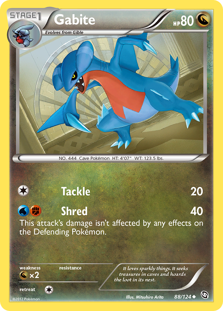 Gabite (88/124) [Black & White: Dragons Exalted] - Card Brawlers | Quebec | Canada | Yu-Gi-Oh!