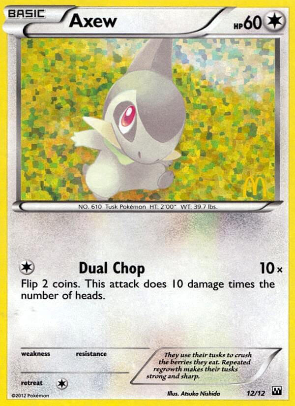 Axew (12/12) [McDonald's Promos: 2012 Collection] - Card Brawlers | Quebec | Canada | Yu-Gi-Oh!