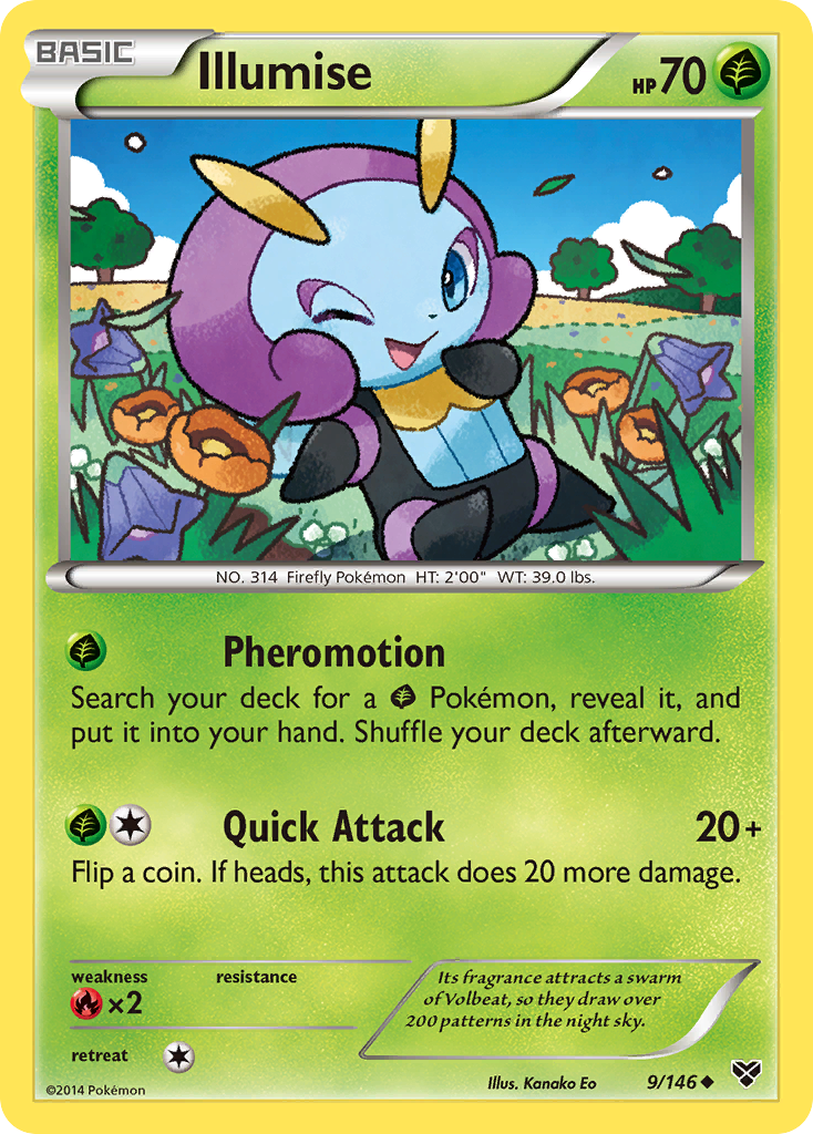 Illumise (9/146) [XY: Base Set] - Card Brawlers | Quebec | Canada | Yu-Gi-Oh!