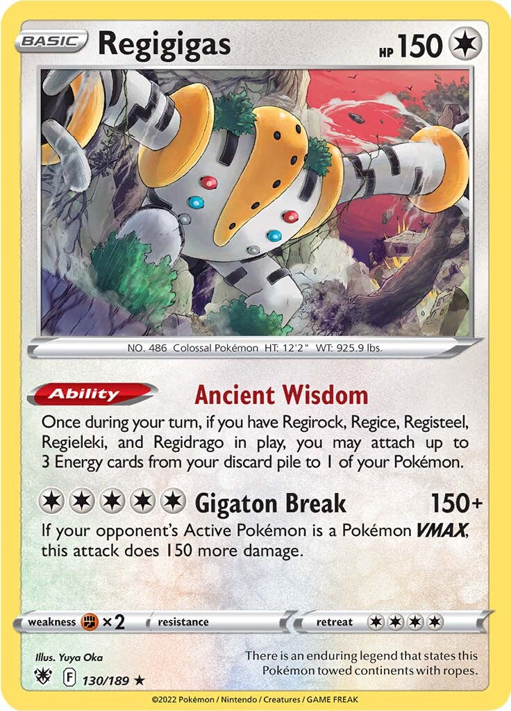 Regigigas (130/189) [Sword & Shield: Astral Radiance] - Card Brawlers | Quebec | Canada | Yu-Gi-Oh!