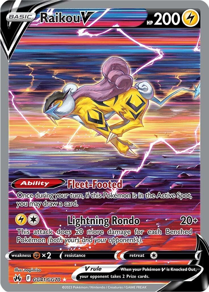 Raikou V (GG41/GG70) [Sword & Shield: Crown Zenith] - Card Brawlers | Quebec | Canada | Yu-Gi-Oh!
