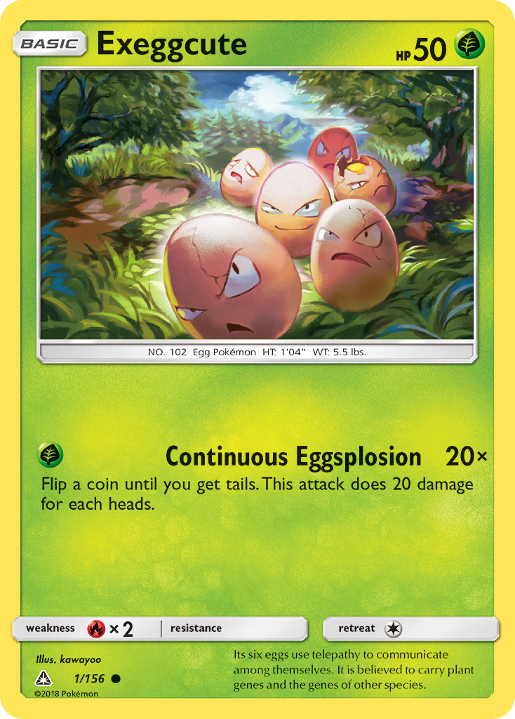 Exeggcute (1/156) [Sun & Moon: Ultra Prism] - Card Brawlers | Quebec | Canada | Yu-Gi-Oh!