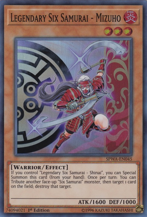 Legendary Six Samurai - Mizuho [SPWA-EN045] Super Rare - Yu-Gi-Oh! - Card Brawlers | Quebec | Canada |