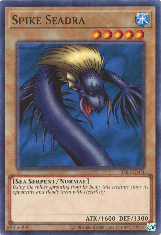 Spike Seadra (25th Anniversary) [LOB-EN103] Common - Card Brawlers | Quebec | Canada | Yu-Gi-Oh!