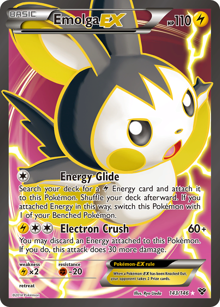 Emolga EX (143/146) [XY: Base Set] - Card Brawlers | Quebec | Canada | Yu-Gi-Oh!
