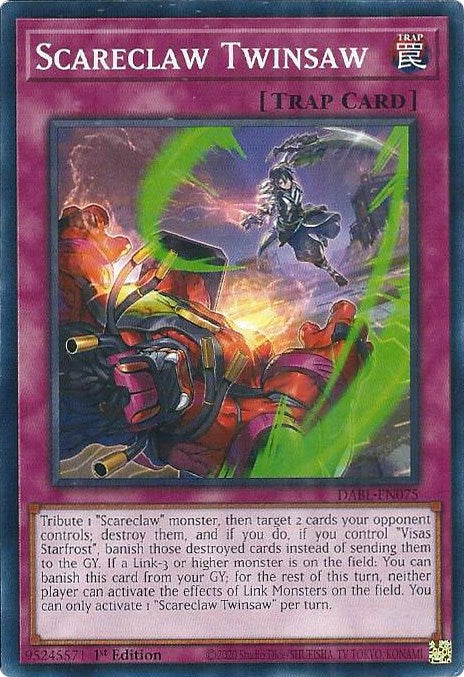 Scareclaw Twinsaw [DABL-EN075] Common - Card Brawlers | Quebec | Canada | Yu-Gi-Oh!