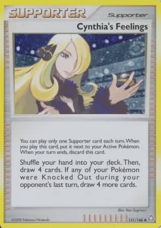 Cynthia's Feelings (131/146) (Cosmos Holofoil) [Diamond & Pearl: Legends Awakened] - Card Brawlers | Quebec | Canada | Yu-Gi-Oh!
