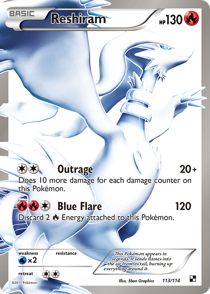 Reshiram (113/114) [Black & White: Base Set] - Card Brawlers | Quebec | Canada | Yu-Gi-Oh!