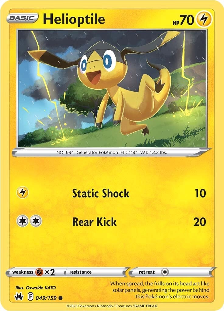 Helioptile (049/159) [Sword & Shield: Crown Zenith] - Card Brawlers | Quebec | Canada | Yu-Gi-Oh!