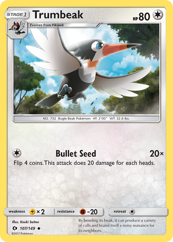 Trumbeak (107/149) [Sun & Moon: Base Set] - Card Brawlers | Quebec | Canada | Yu-Gi-Oh!