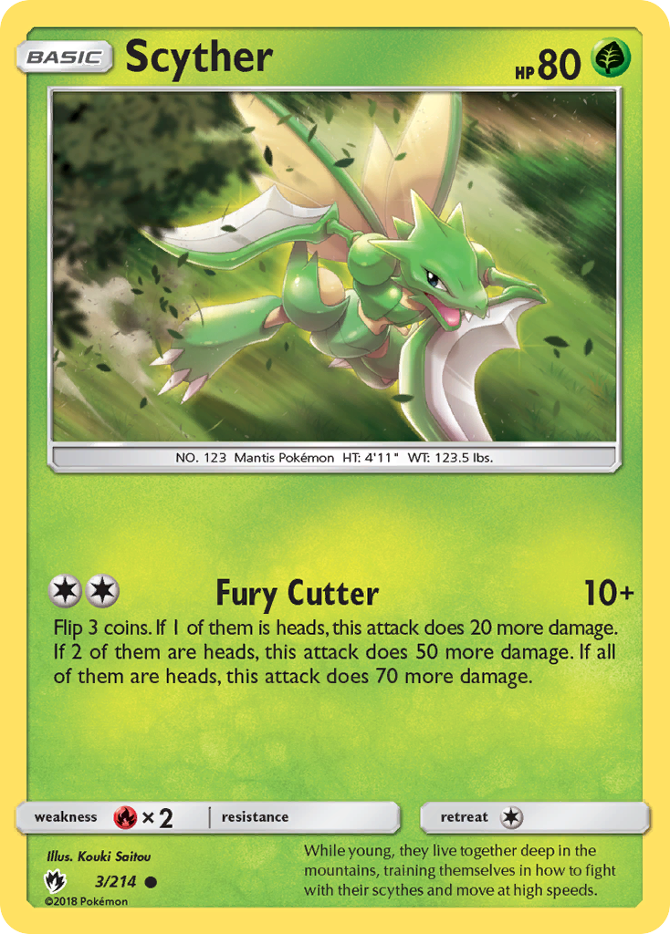 Scyther (3/214) [Sun & Moon: Lost Thunder] - Card Brawlers | Quebec | Canada | Yu-Gi-Oh!